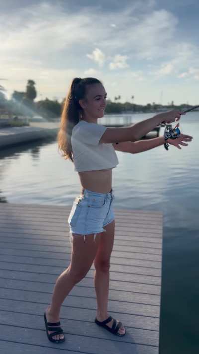 Even the fish caught a peek