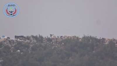 [Oct 26, 2015] 1st Coastal Division (FSA) TOW Missile Destroys SAA 23mm Autocannon - Mount Doreen, Latakia