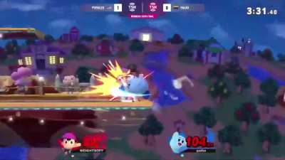 Examples of some uses Ness has for attacking through platforms