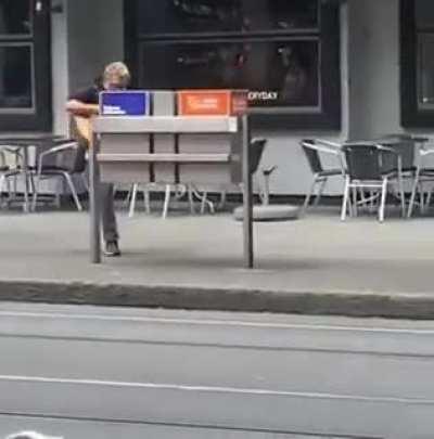 Hyped himself up for the fight