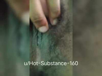 Morning clit rubbing