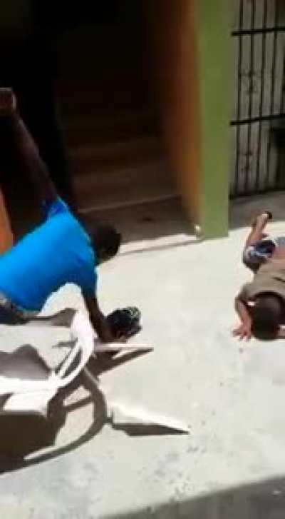 Manuel was killed and the chair broke