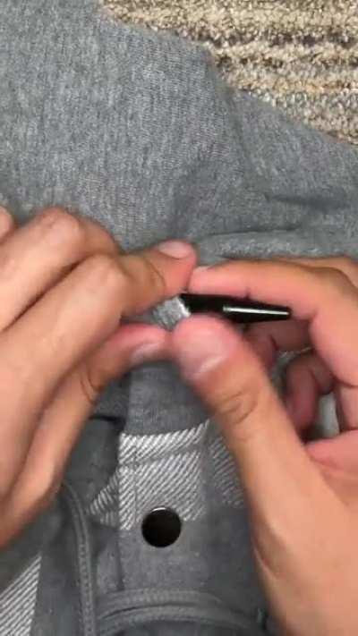 How to fix your Hoodie Drawstring with Household Items V2