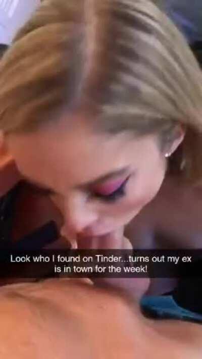 You gave her permission to poke around Tinder for fun but when her ex was only in town for a week she couldn't wait for your permission