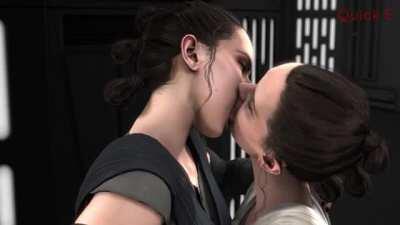 Sith Rey and Rey making out (Quick-E)