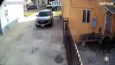 Gangbangers wild west shootout. Compton CA. 2020