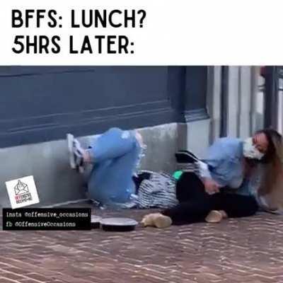 HMC while lunch with BFFs