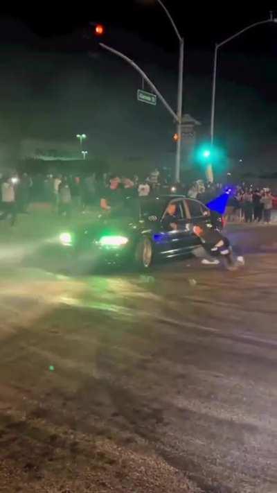 WCGW Standing in the Middle of Drift Cars