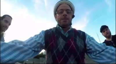 Helping a confused guy on his bike