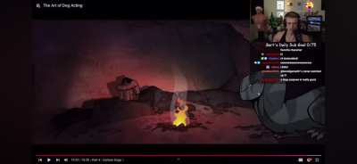 Socks meeting wolfie for the first time