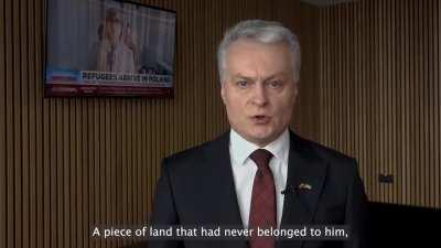 Lithuanian president Nauseda addresses Russian people: 
