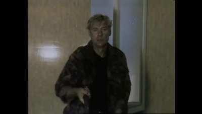 I like to watch bad low-budget movies, and I found the film monsters (1993) (Russian). They use live action footage of small animals as the 