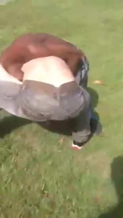 Threw the best timed sucker punch and STILL got beat down...total humiliation.