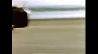 Crash on the sands of Daytona Beach, FL (1957)