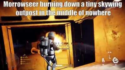 I love the smell of fire in the morning