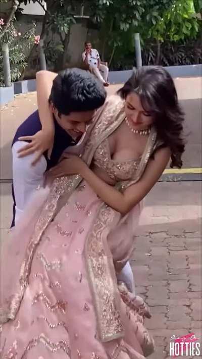 When Shirley Setia is satisfied that everyone have seen her Cute Boobs then only She covers her cleavage. Dumb Desperate bitch.