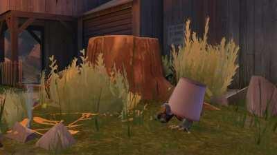 Soupcan Pyro foraging in it's natural habitat