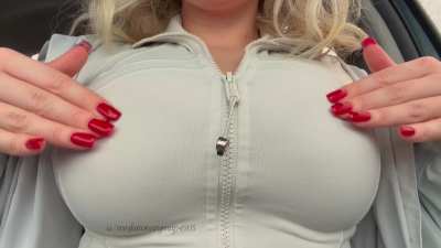 Amateur blonde with big tits, you say?! o.O