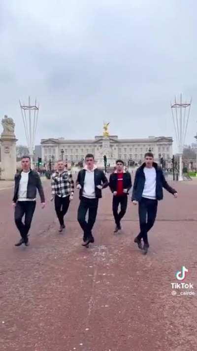 Irish Guys Celebrating the Queen