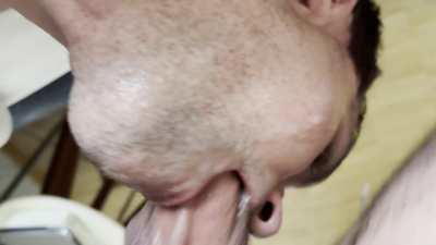 Daddy needed a throat to fuck