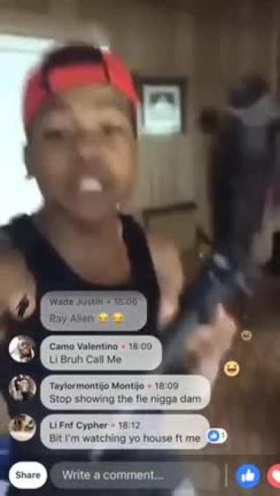 Teen boy gets in 2 gunfights at 9AM while in the middle of livestreaming on Facebook