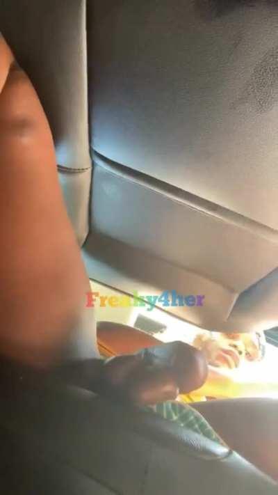 It got hot for ts blossom while in the uber