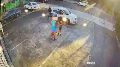 Los Angeles man successfully draws from the drop on two armed robbers