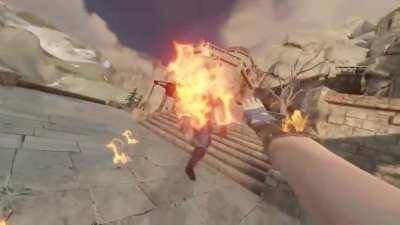 First time trying to edit, fire bendy smack smack stuff - Credit to Joshua Empyre for the nice background music :)