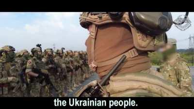 Fighters of the resistance movement took an oath in Khortytsia