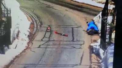 Man eats shit at Deer Valley