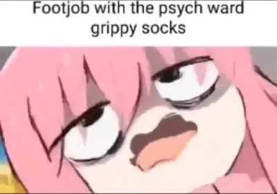 Blursed grippy socks