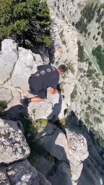 Just a little front flip