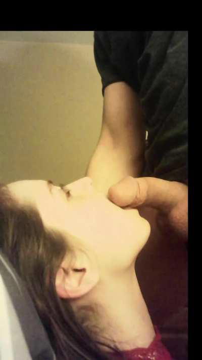 Submits to his jock then licks his soft cock 