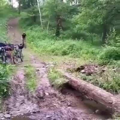 Going off a ramp at high speed