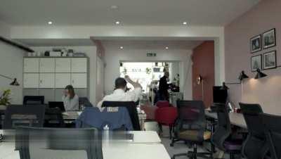 Working at Office Background