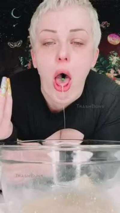 Can I use your cock to empty my stomach, pleeease? [OC]