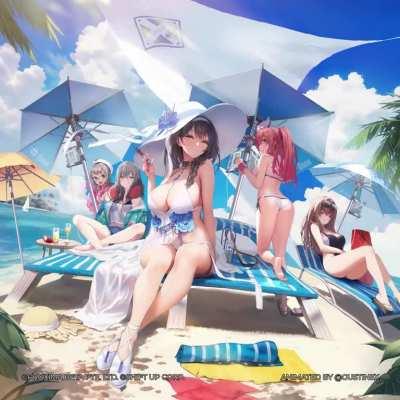 I animated the Blue Water Island Summer Event Wallpaper!