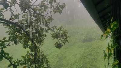 This is the third day of rain like this and I'm hoping it doesn't stop.