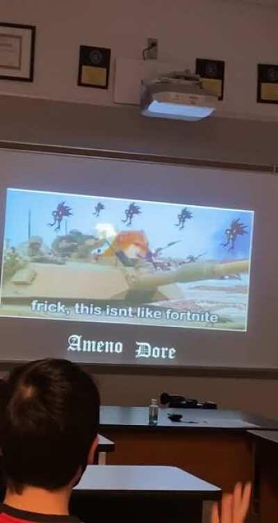 Being a senior in a freshman tv production class isnt that bad afterall