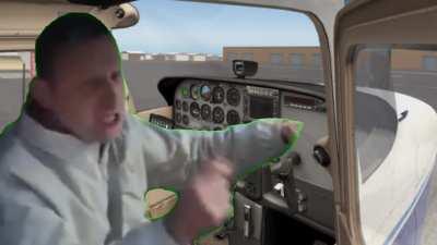 when the next plane over finishes their runup just before you do