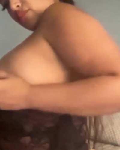 just rub my tits and make a wish