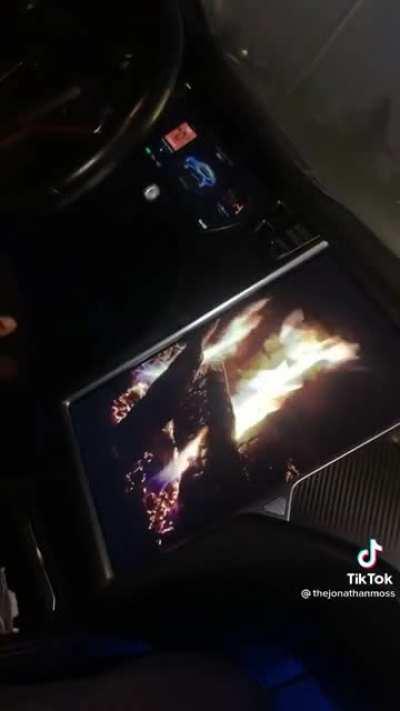 First time in a Tesla!