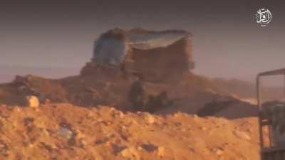 ISIS terrorists attacking a SAA outpost