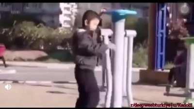 Jumping off a swing gone wrong