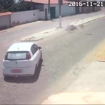 Unlucky Motorbike Rider