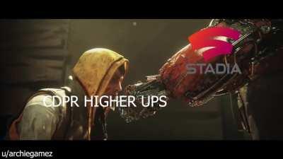 When Cyberpunk 2077 got delayed the third time (Used Deus Ex MD trailer)