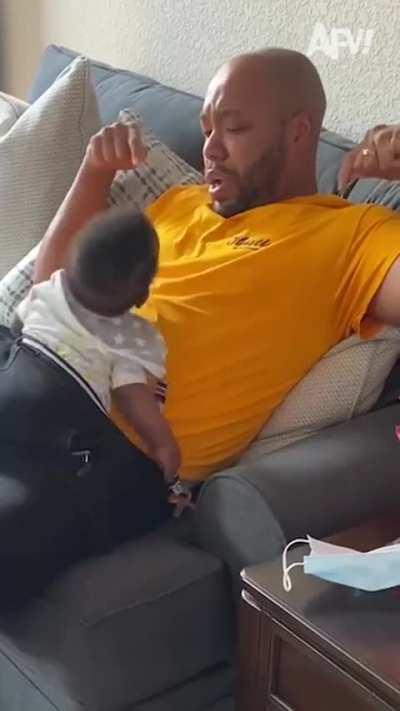 Dad's got the situation under control 💤