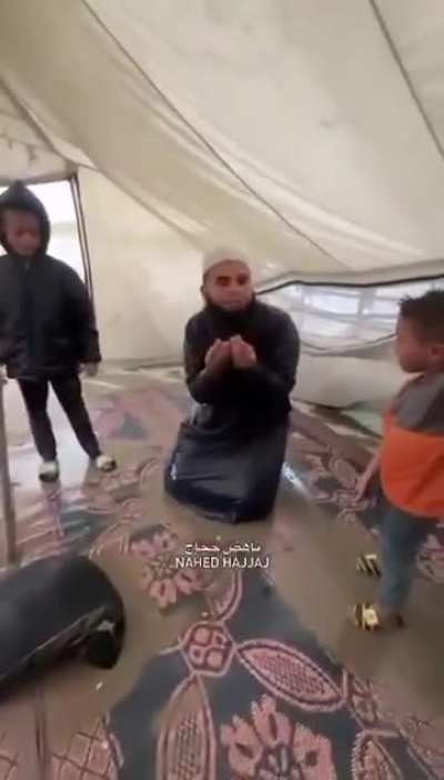 حال الخيام في غزة في موسم الأمطار