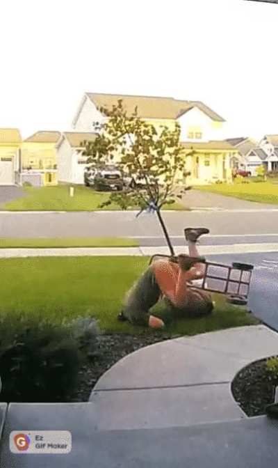 I underestimated the weight of this tree. Captured on our ring...