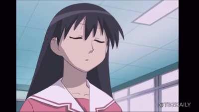 Tzuyu stole Chaeyoung's height! (Azumanga Daioh)